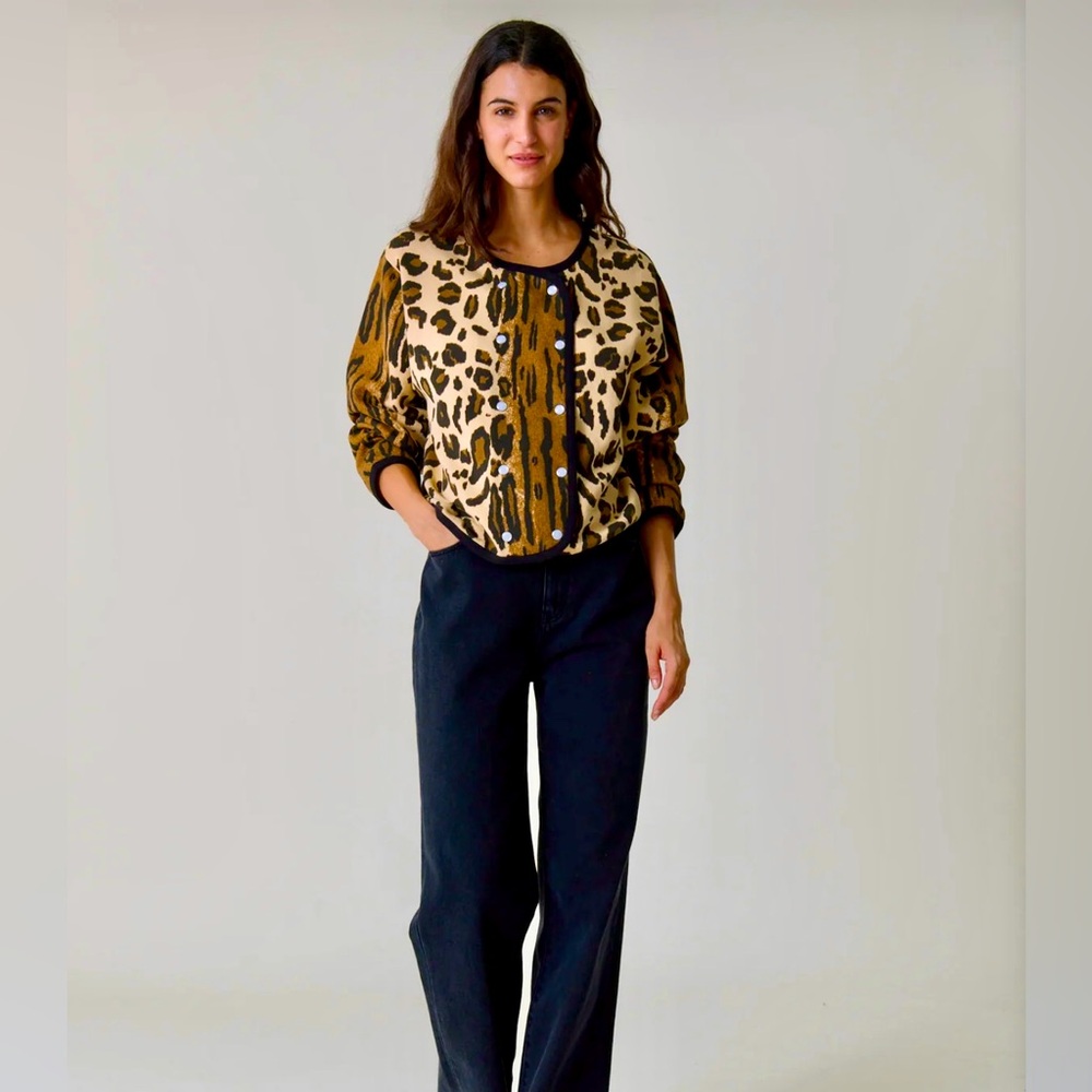 NWT Leon & Harper Safari Cardigan Size M